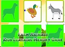 Kids Learning Farm Animals Memory