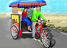 Public Tricycle Rickshaw Driving