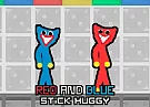 Red and Blue Stick Huggy