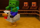 Chicken Jockey hidden lava chicken